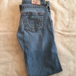 TRUE RELIGION low rise 31” inseam straight leg
